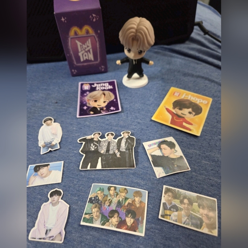 BTS Stickers and Junk Kook McDonald's Toy